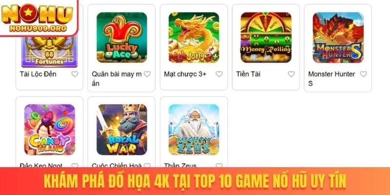 Top 10 Game Nổ Hũ Uy Tín - Siêu Phẩm Đốn Tim Bet Thủ - winzuno69
